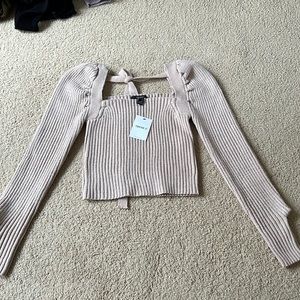 Cute knit sweater blush pink forever 21 NEW WITH TAGS